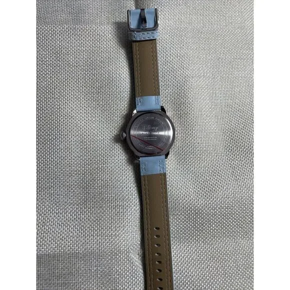 Disney Watch Mickey Minnie Mouse Special Edition Blue Leather Band Needs Battery - Picture 3 of 5